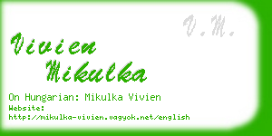 vivien mikulka business card
